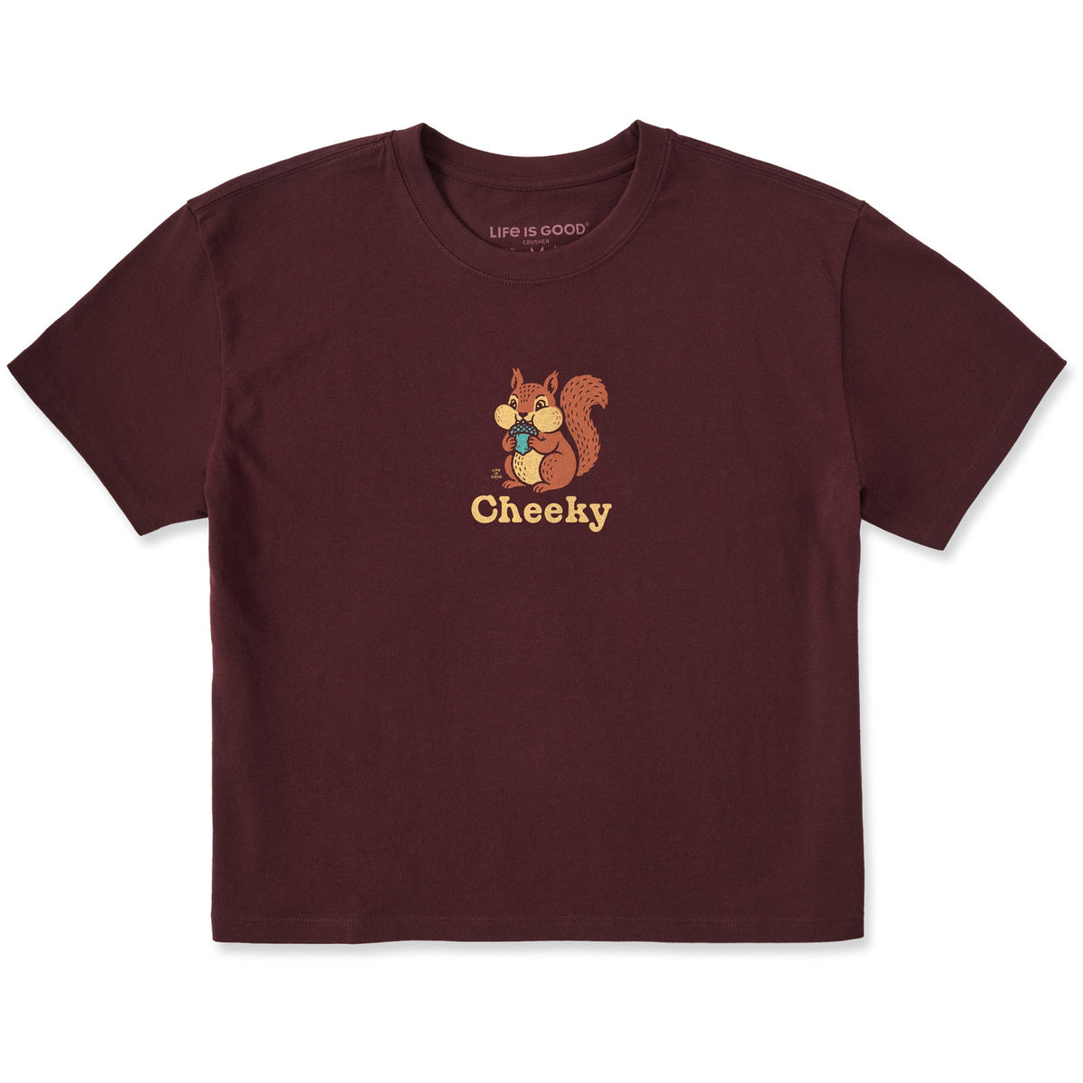 Women's Cheeky Squirrel Short Sleeve Crusher Boxy Tee product image 1