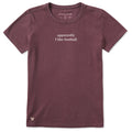 Women's Apparently I like Football Short Sleeve Crusher Tee product image 1