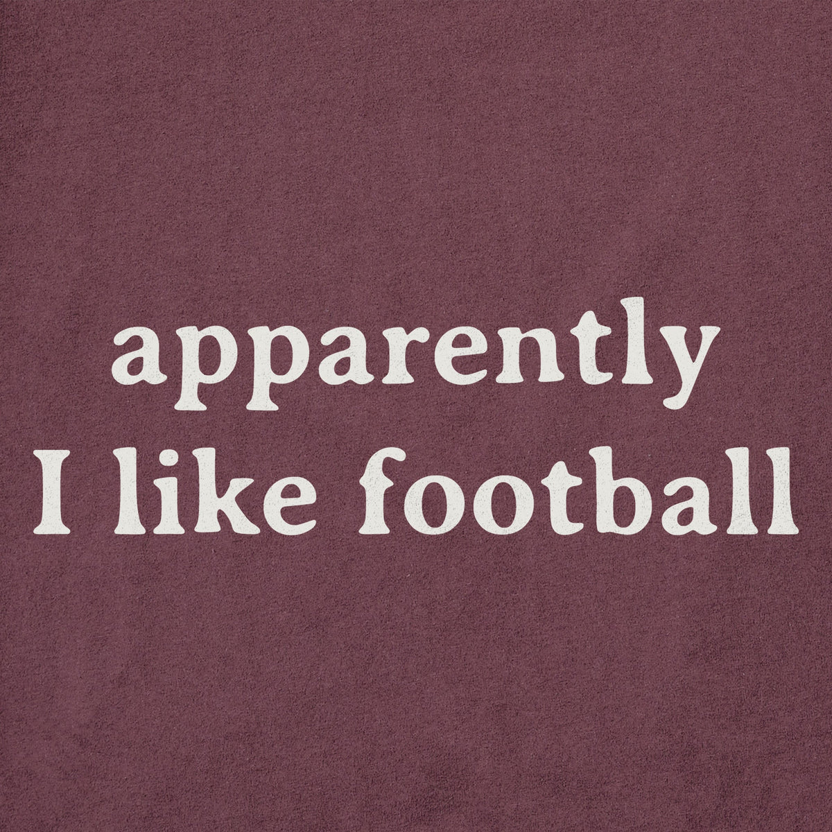 Women's Apparently I like Football Short Sleeve Crusher Tee product image 2