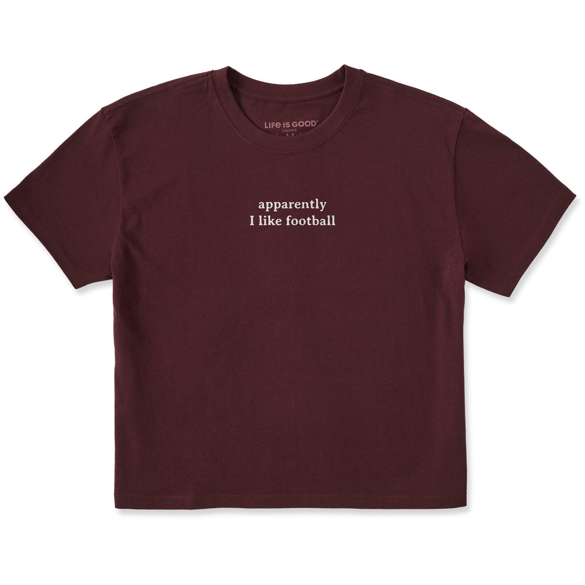Women's Apparently I like Football Short Sleeve Crusher product image 1