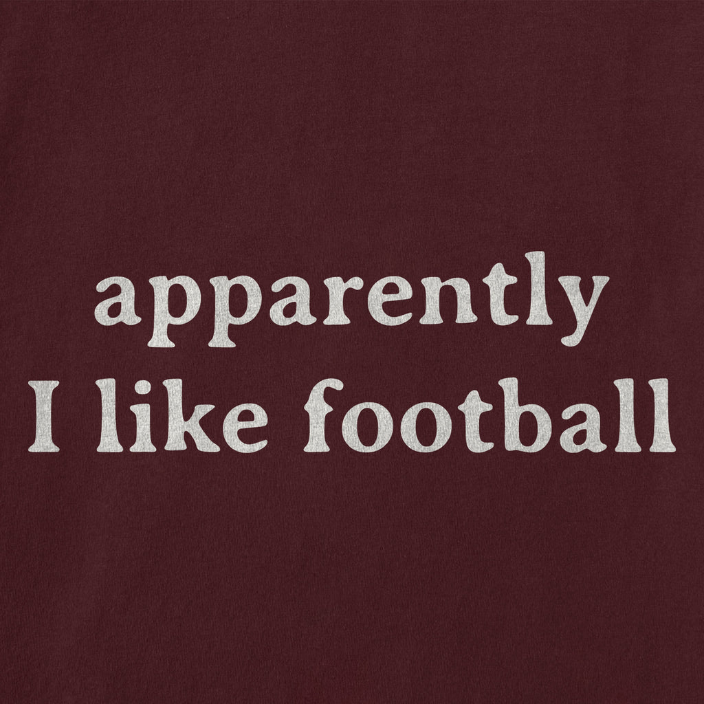 Women's Apparently I like Football Short Sleeve Crusher product image 2