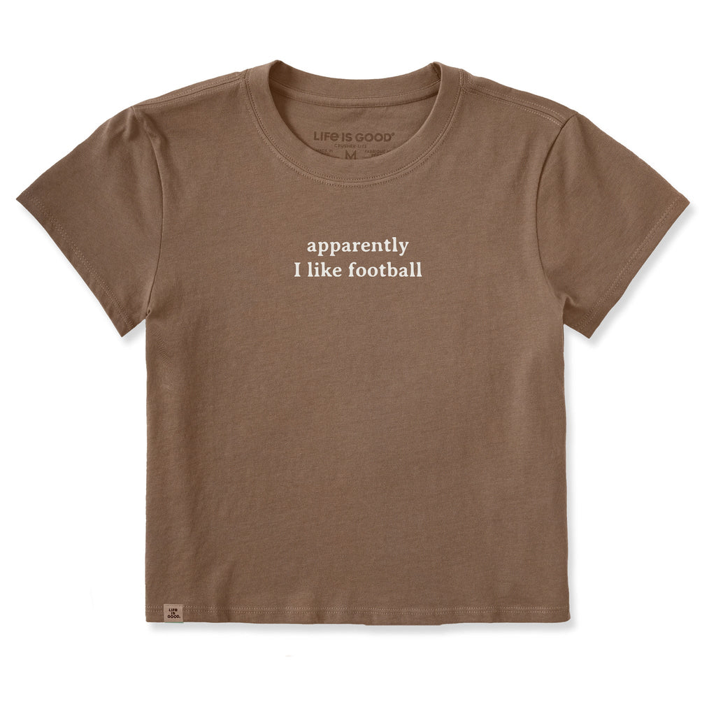 Women's Apparently I like Football Crusher-LITE Shrunken Tee product image 1