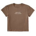 Women's Apparently I like Football Crusher-LITE Shrunken Tee product image 1