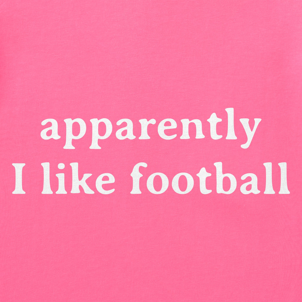 Women's Apparently I like Football Short Sleeve Crusher product image 4