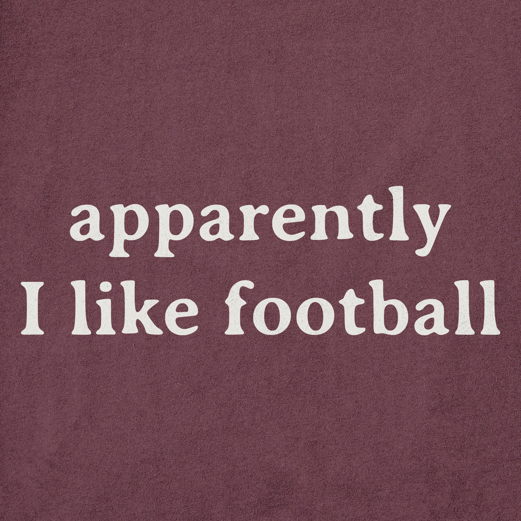 Men's Apparently I like Football Short Sleeve Crusher Tee product image 2