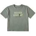 Women's Never Give Up Zombie Short Sleeve Crusher Boxy Tee product image 1
