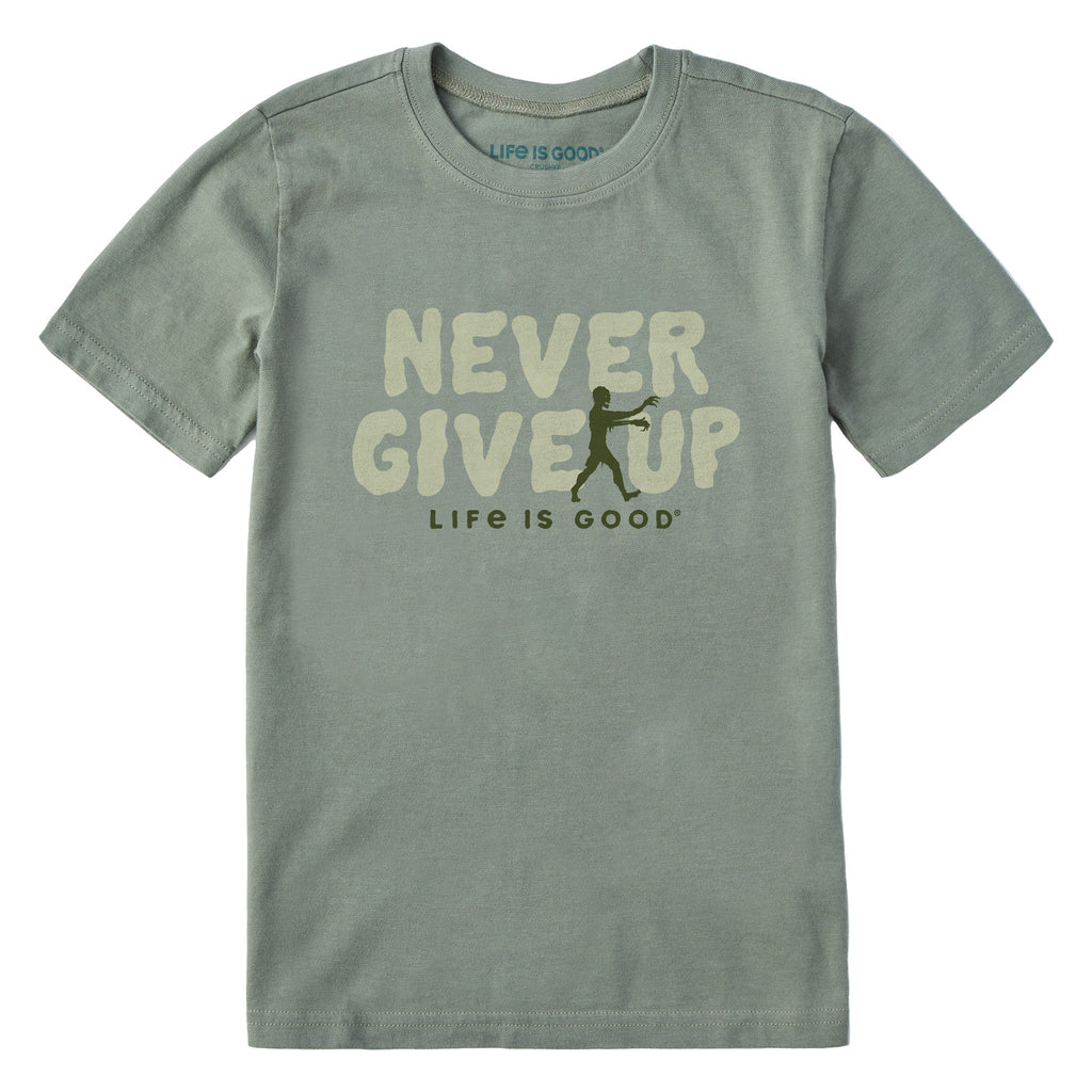 Kids Never Give Up Zombie Short Sleeve Crusher Tee product image 1
