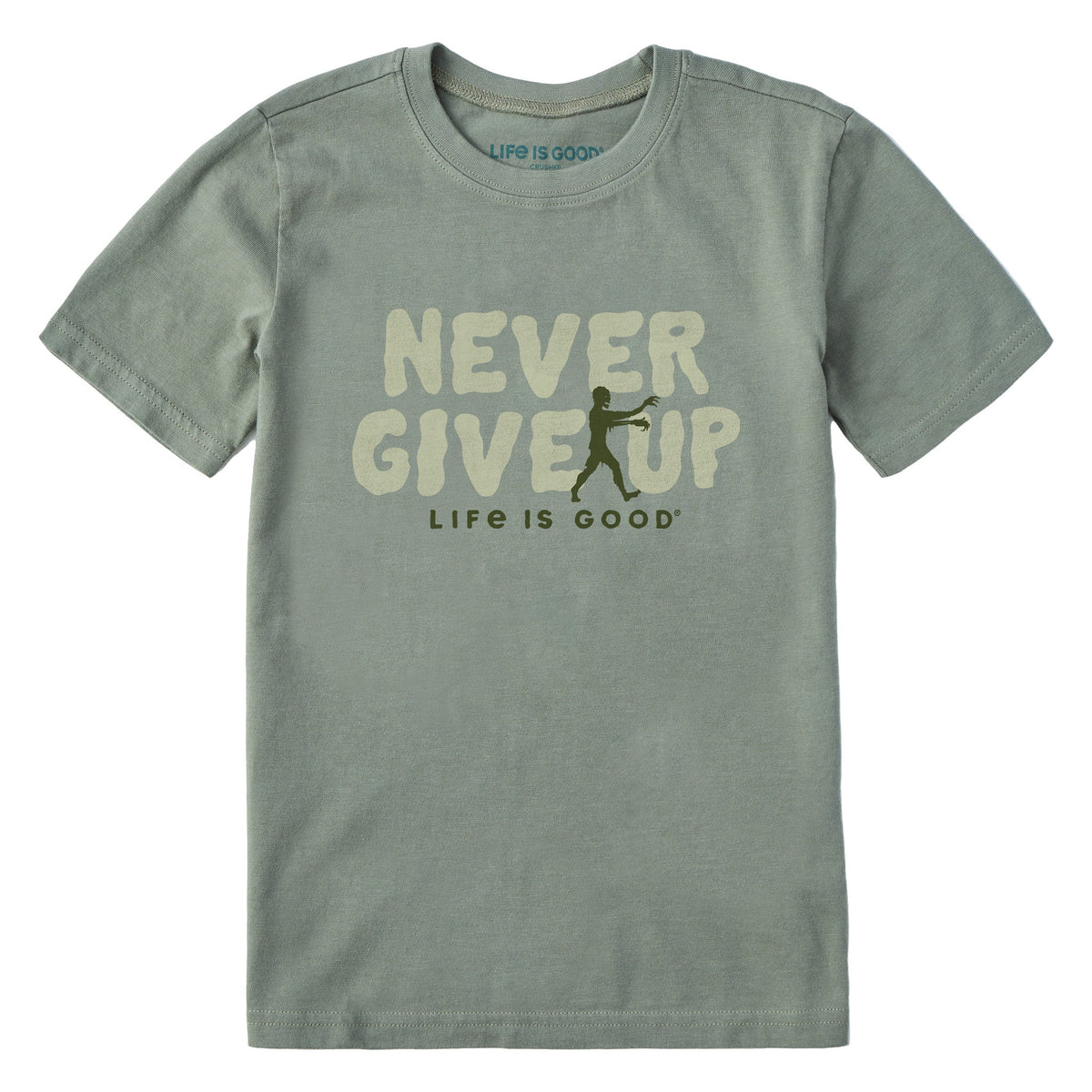 Kids Never Give Up Zombie Short Sleeve Crusher Tee product image 1
