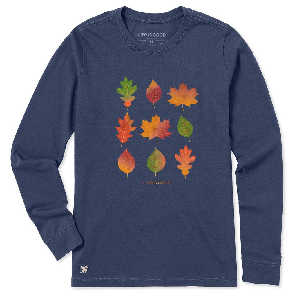 Women's Nine Fall Leaves Long Sleeve Crusher Tee product image 1
