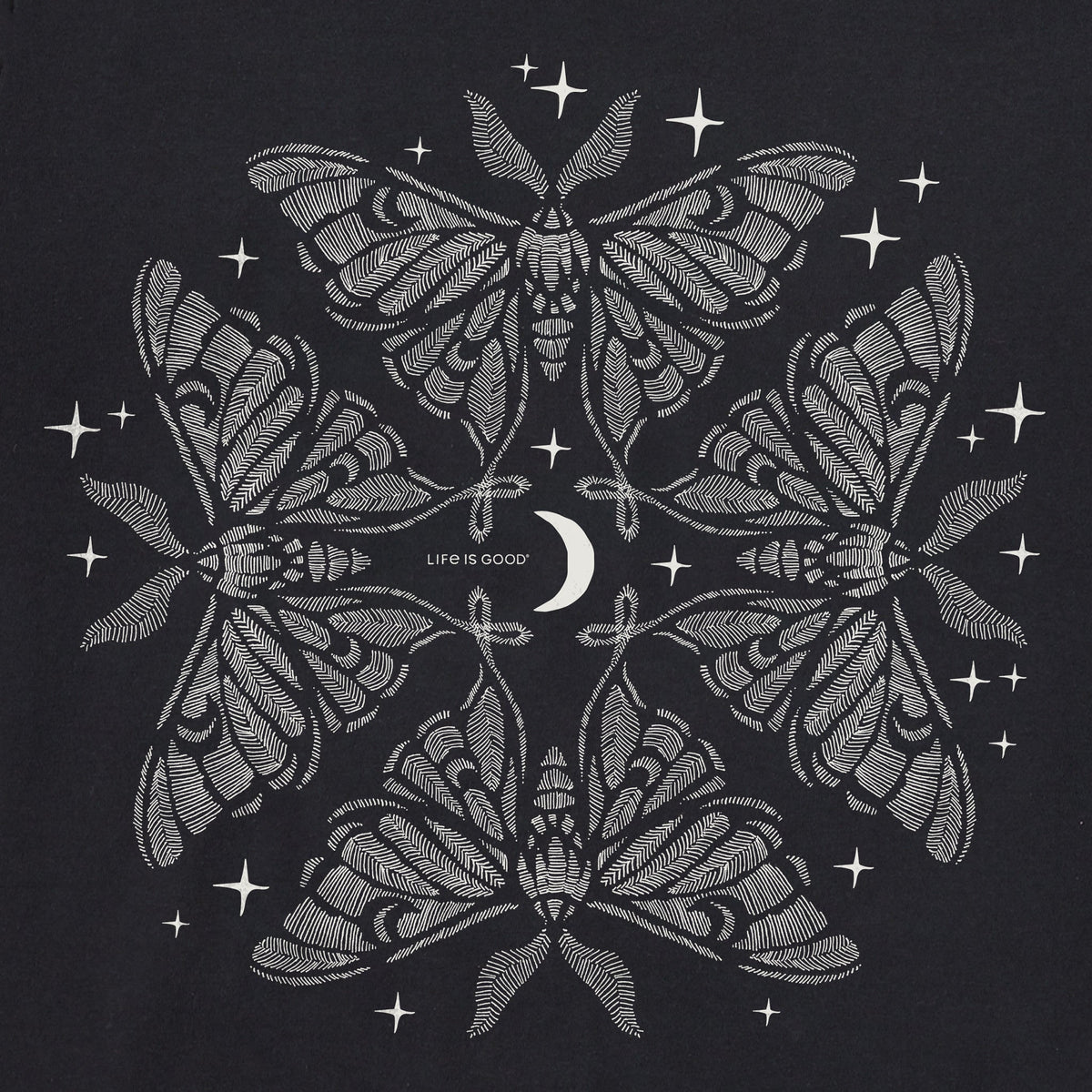 Women's Luna Moth Short Sleeve Crusher Tee product image 2