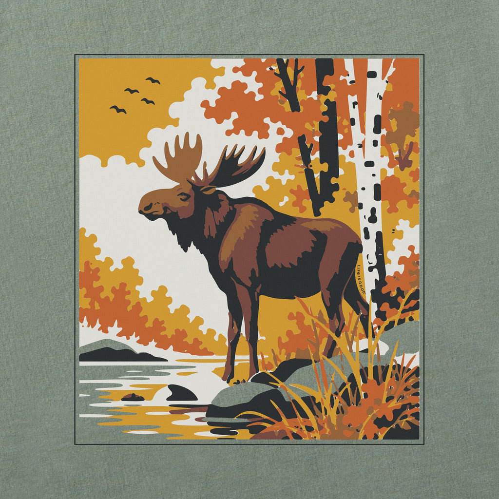Women's Fall Moose Short Sleeve Crusher Tee product image 2