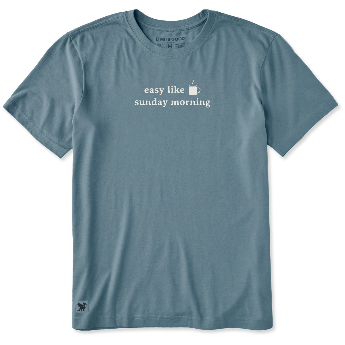 Men's Easy Like Sunday Morning Coffee Short Sleeve Crusher Tee