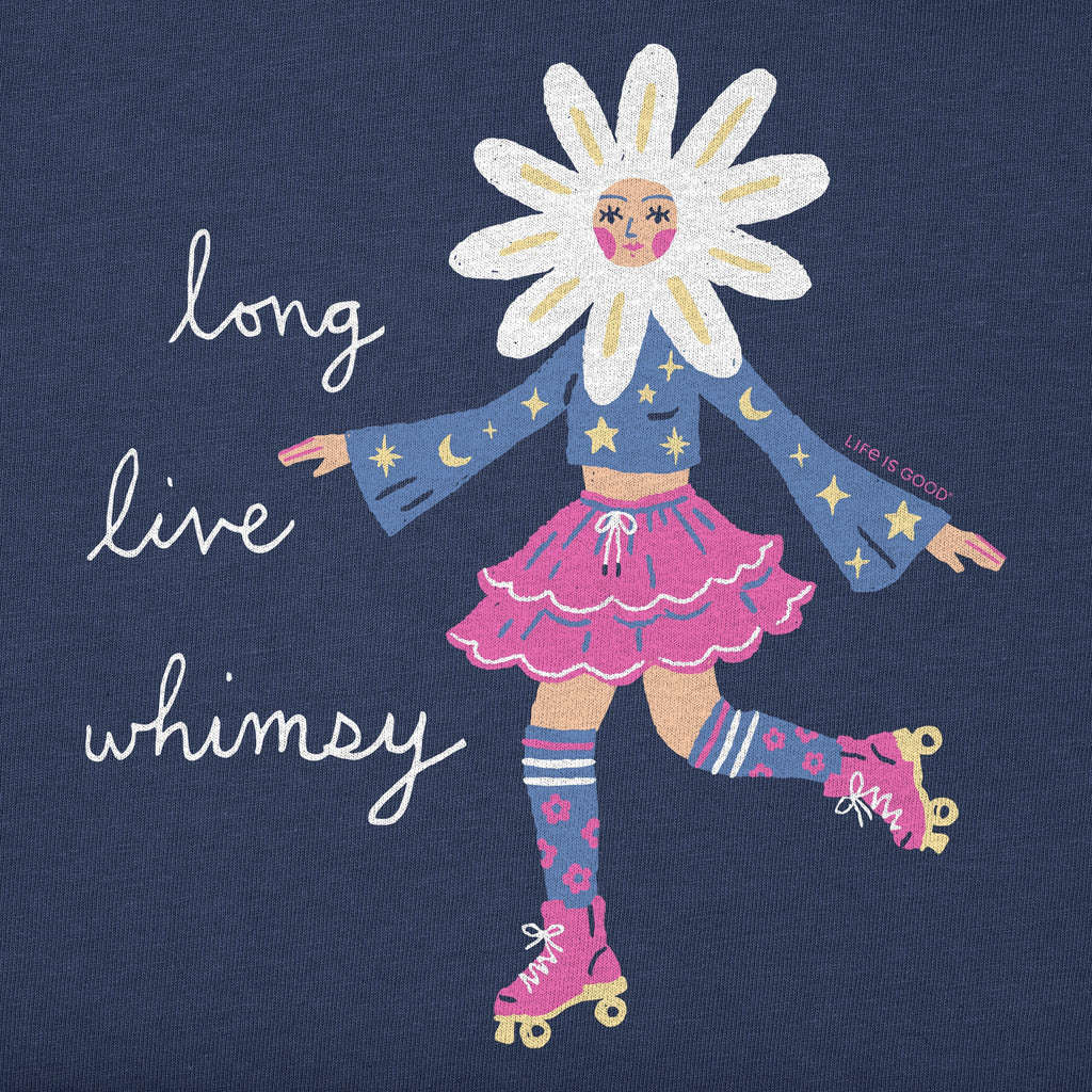 Women's Long Live Whimsy Short Sleeve Crusher Boxy Tee