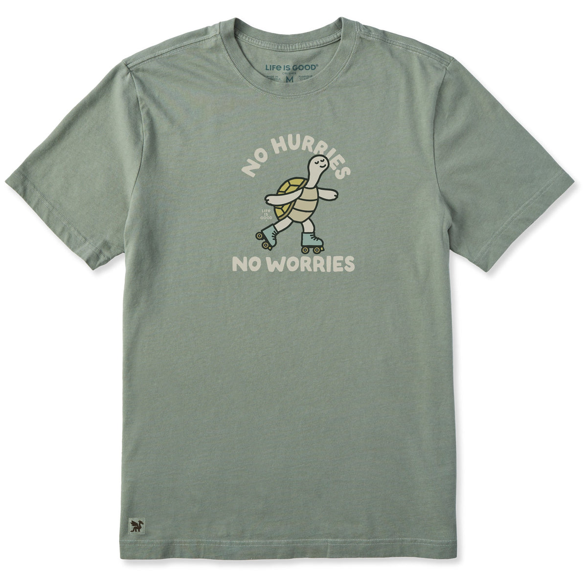 Men's No Hurries Turtle Skate Short Sleeve Crusher Tee product image 1
