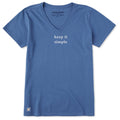 Women's Keep it Very Simple Short Sleeve Crusher Vee product image 1