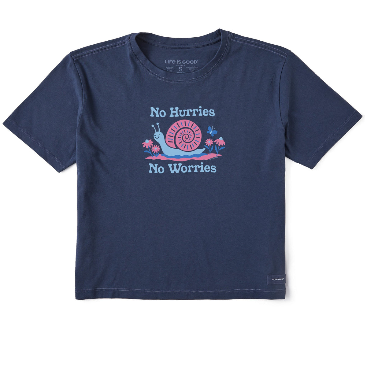 Women's No Hurries No Worries Snail Short Sleeve Crusher product image 1