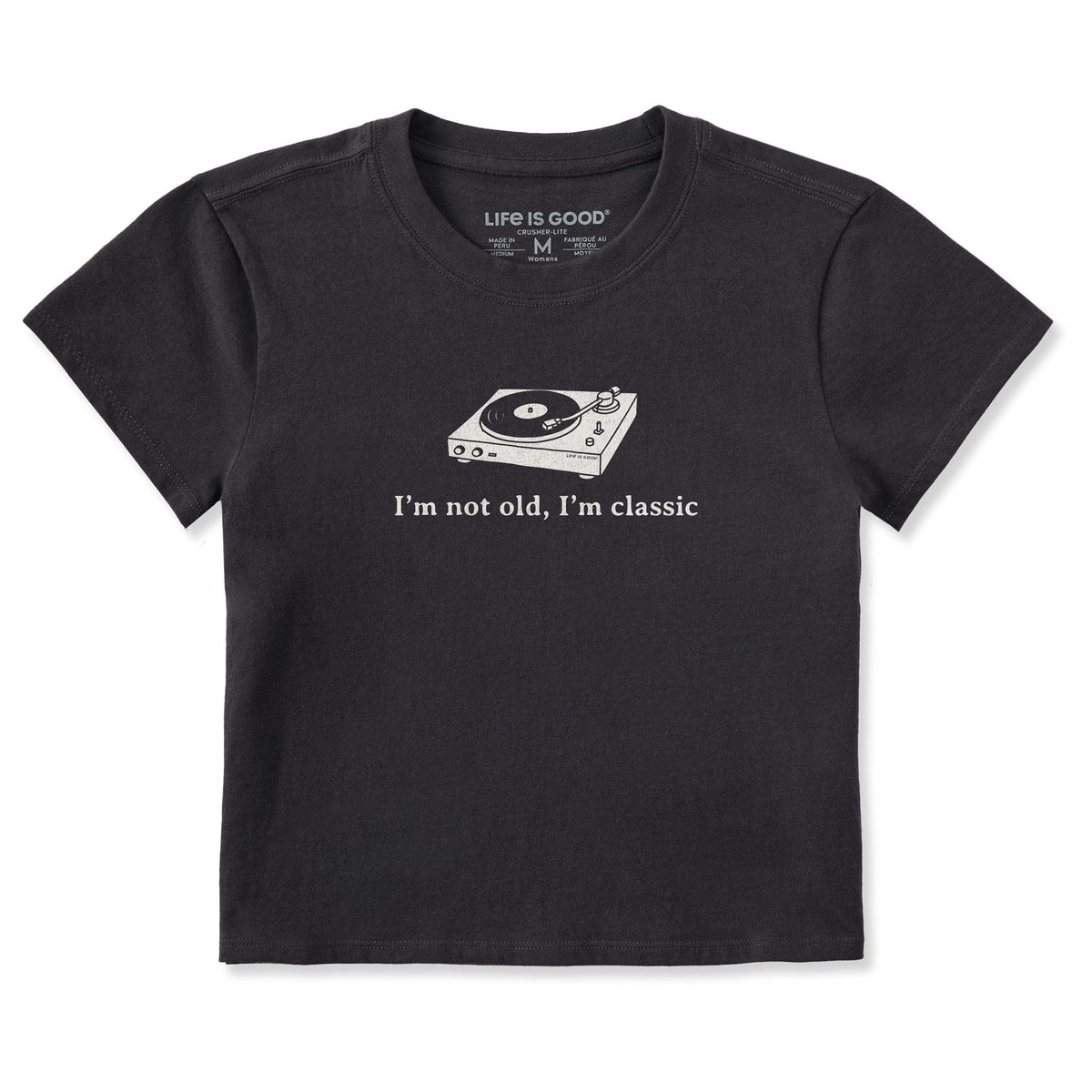 Women's I'm Not Old Turntable Crusher-LITE Shrunken Tee product image 1