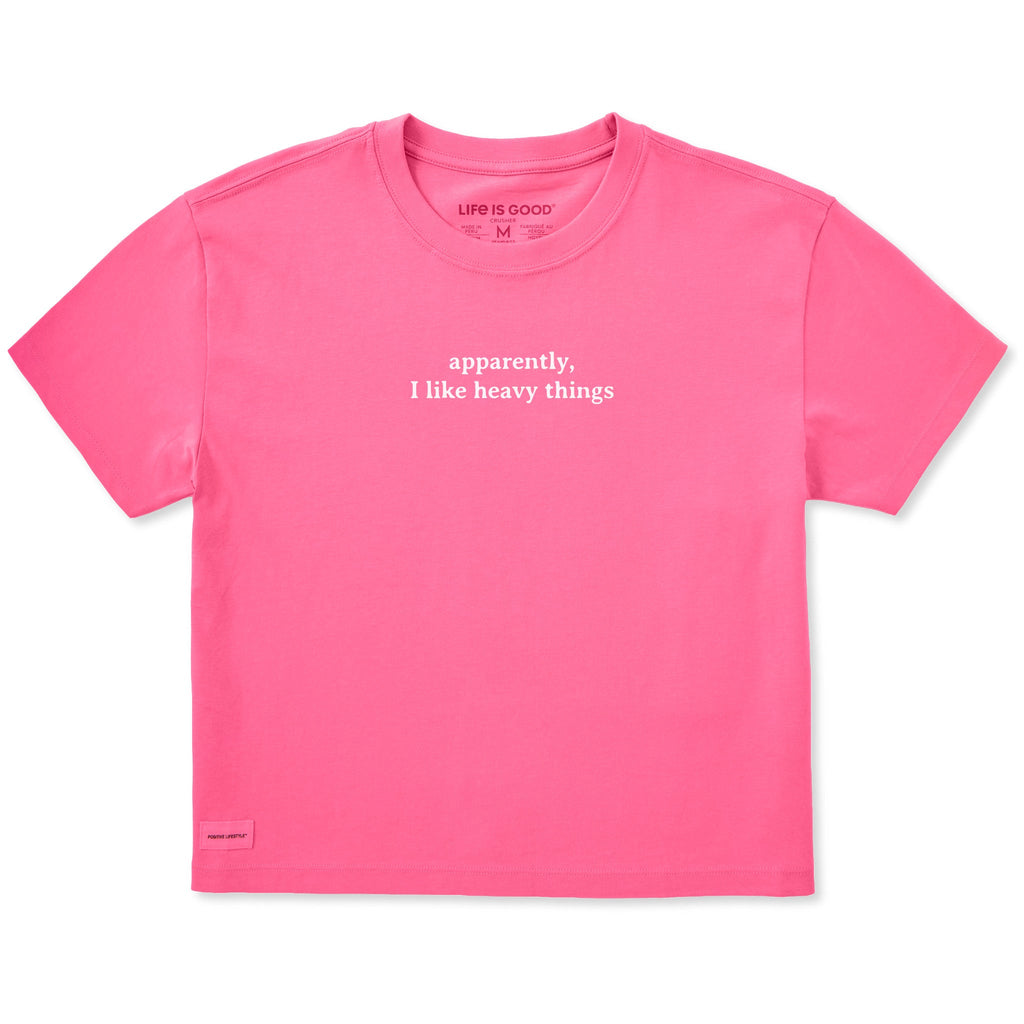 Women's Apparently I Like Heavy Things Short Sleeve Crusher product image 1