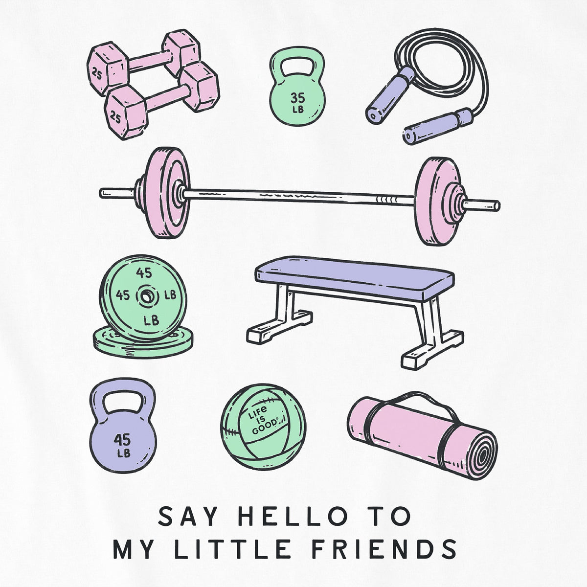 Women's Say Hello to My Little Gym Friends Crusher-LITE product image 2