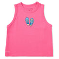 Women's Flip Flops Beach Scene Crusher Boxy Tank product image 1