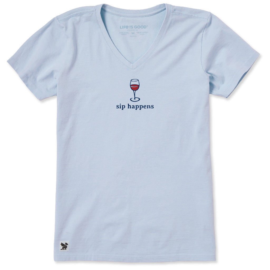 Women's Sip Happens Short Sleeve Crusher Vee product image 1
