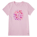 Women's Heart Watercolor Short Sleeve Crusher Tee product image 1