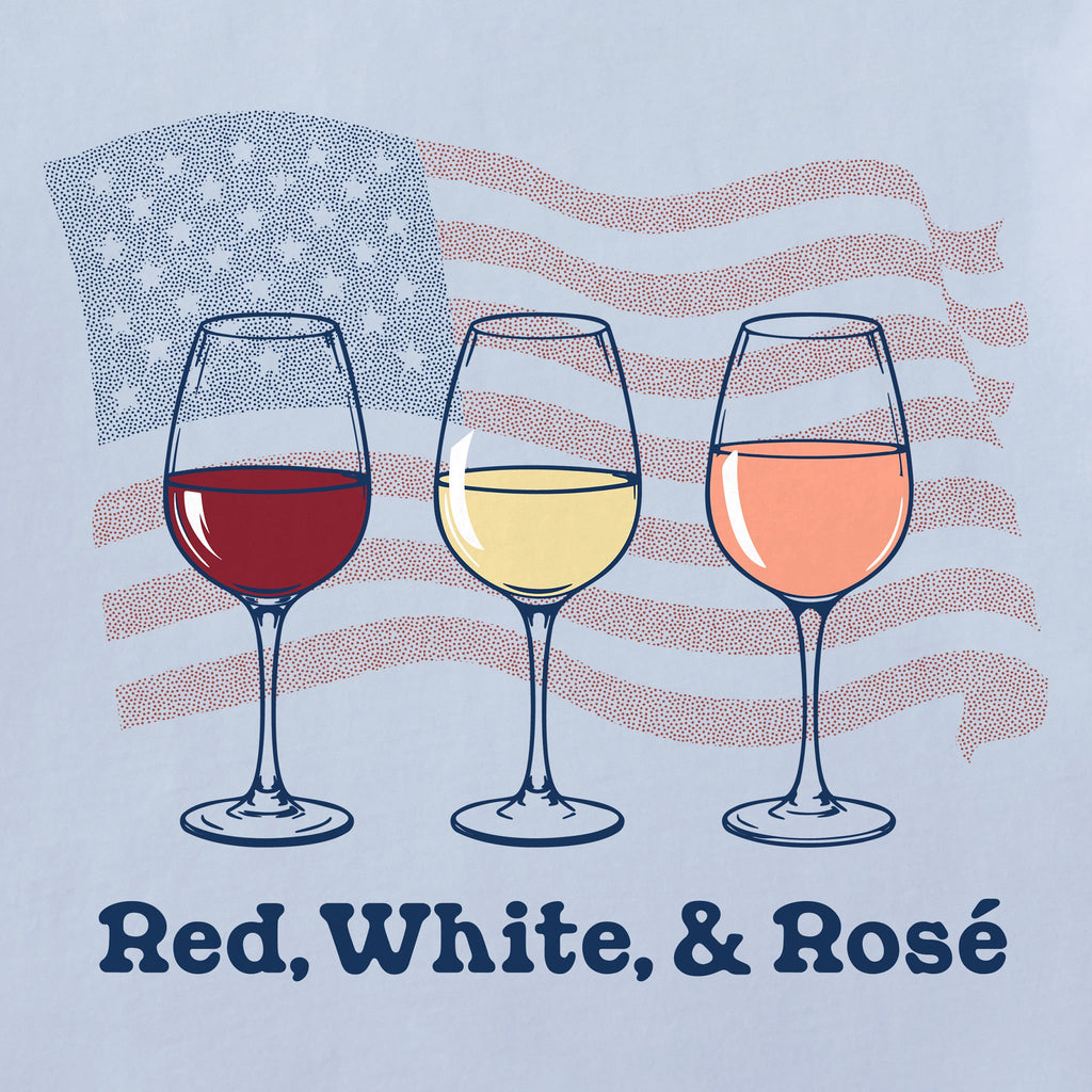 Women's Red White and Rose Short Sleeve Crusher Tee product image 2