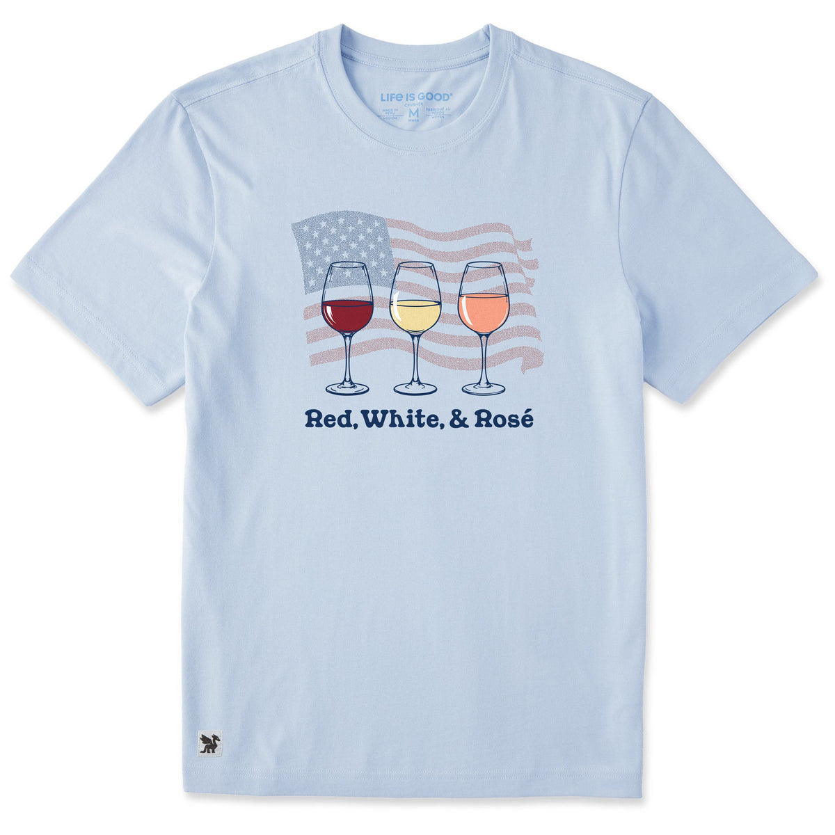 Men's Red White and Rose Short Sleeve Crusher Tee product image 1