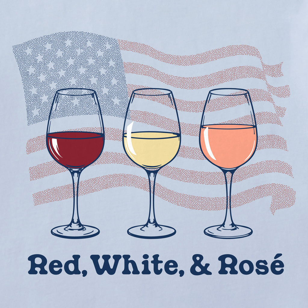 Men's Red White and Rose Short Sleeve Crusher Tee product image 2