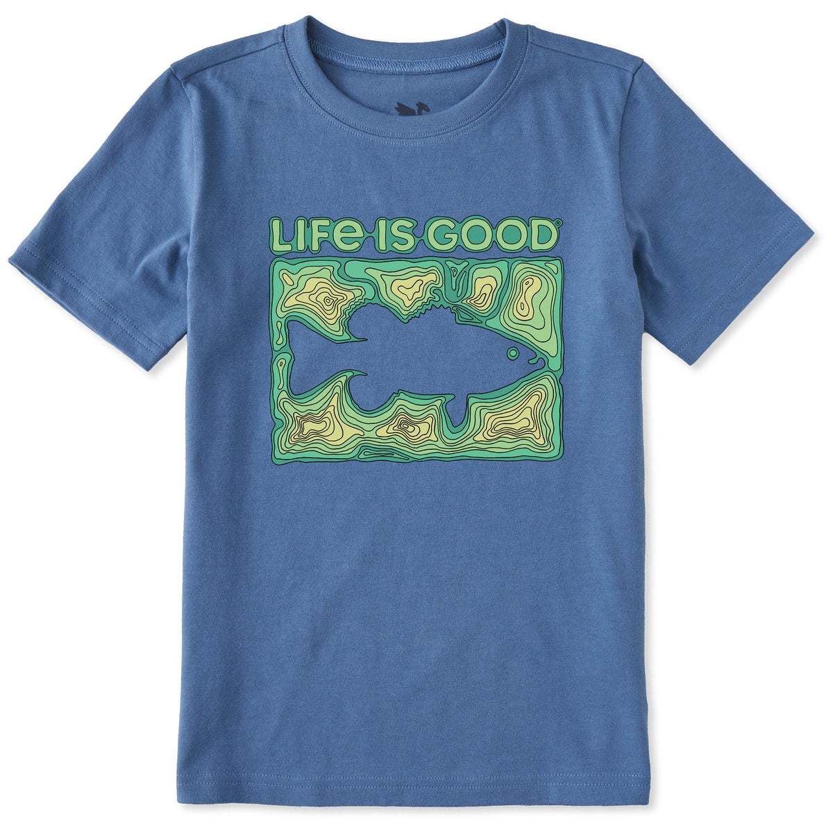 Kids Topography Bass Short Sleeve Crusher Tee product image 1