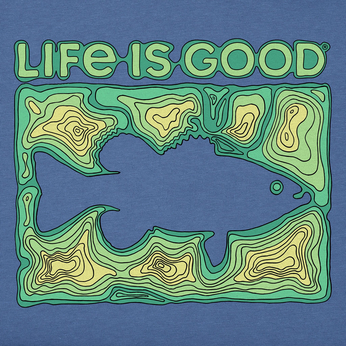 Kids Topography Bass Short Sleeve Crusher Tee product image 2