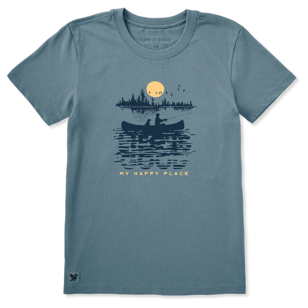 Women's My Happy Place Short Sleeve Crusher Tee product image 1
