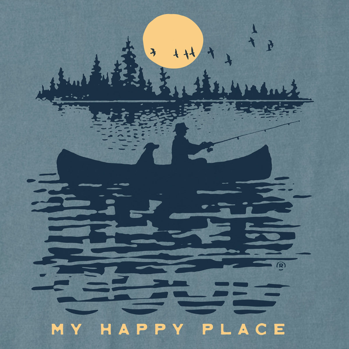 Men's My Happy Place Short Sleeve Crusher Tee product image 2
