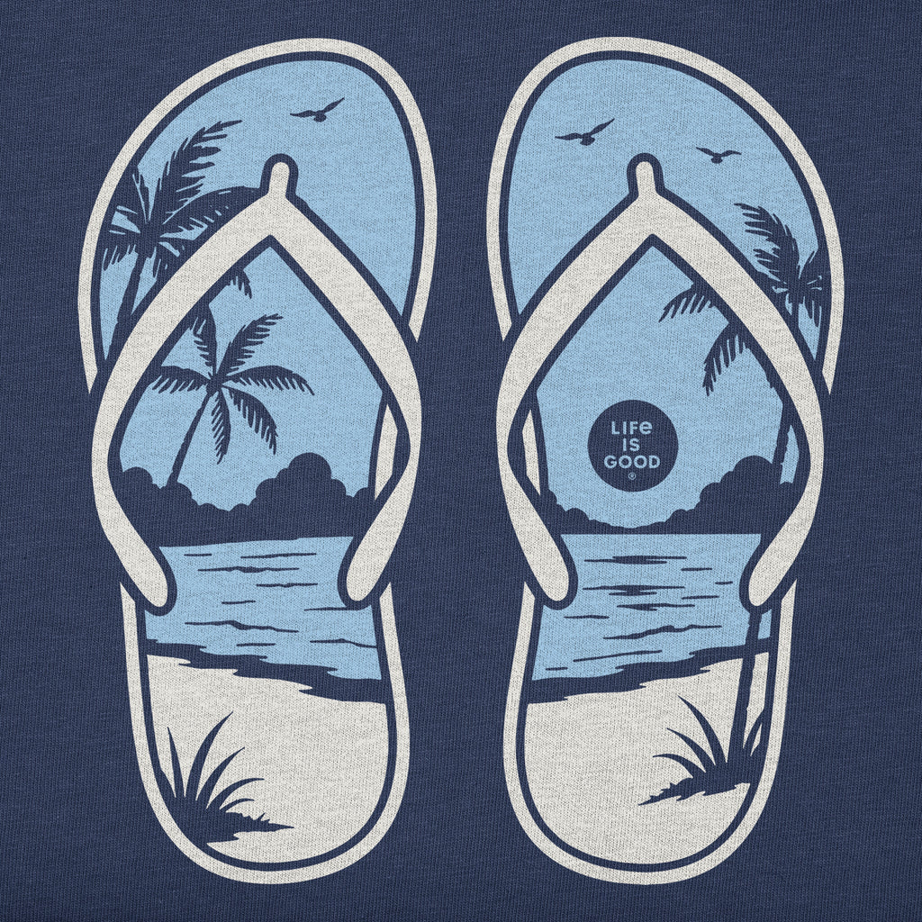 Kids Flip Flop Beach Short Sleeve Crusher Tee product image 2