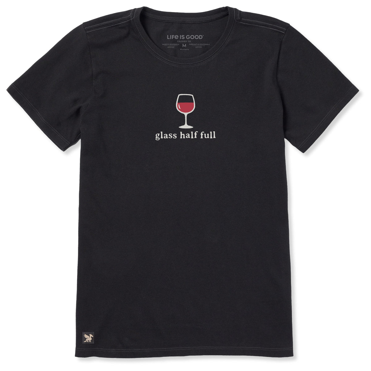 Women's Glass Half Full Short Sleeve Crusher Tee product image 1