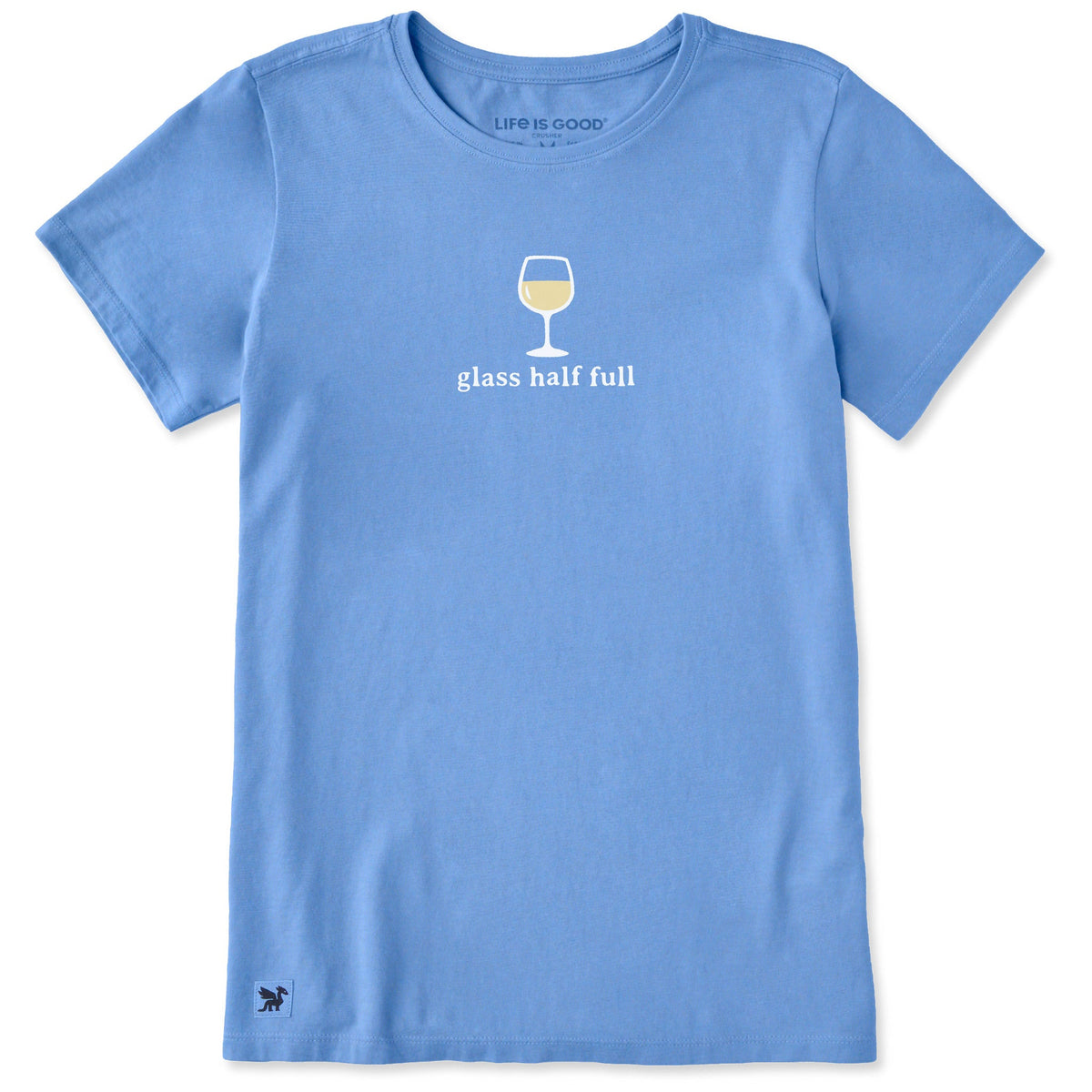 Women's Glass Half Full Short Sleeve Crusher Tee product image 3