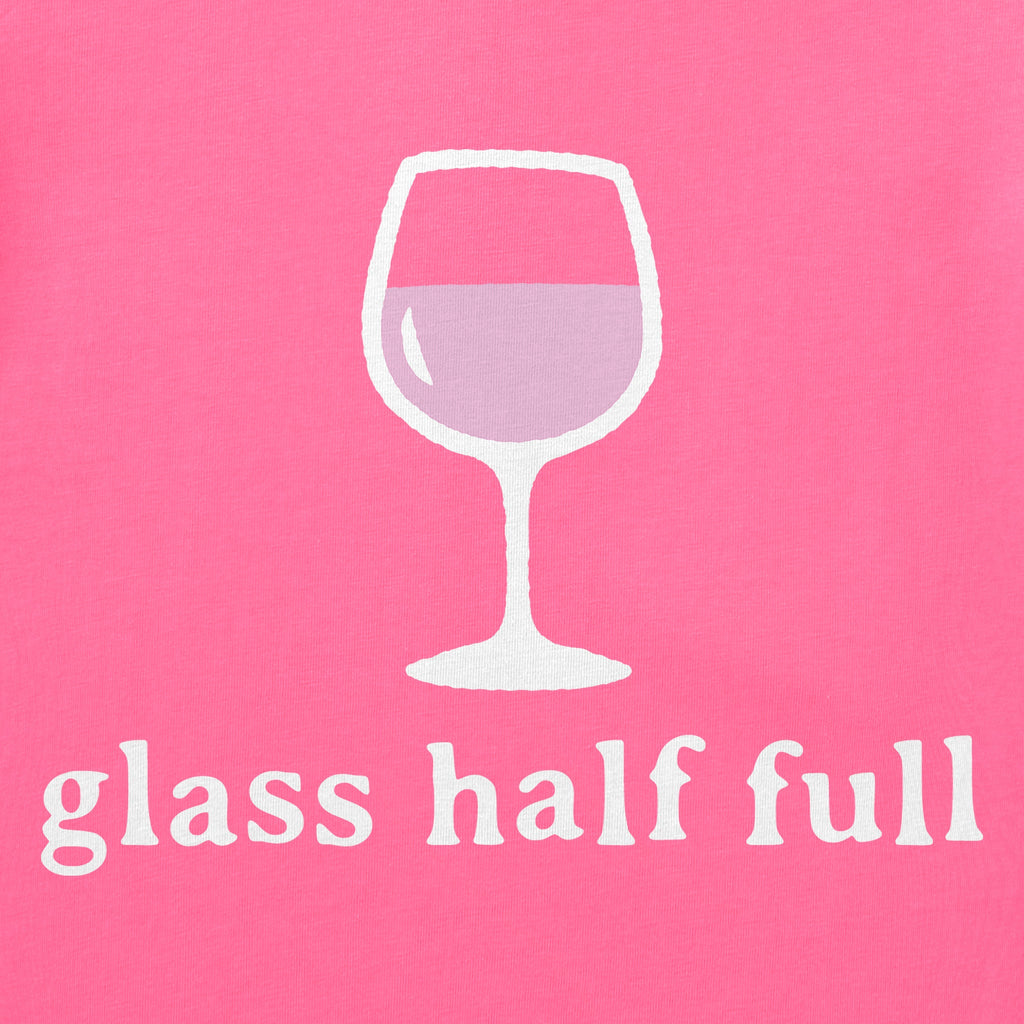 Women's Glass Half Full Short Sleeve Crusher Boxy Tee product image 4