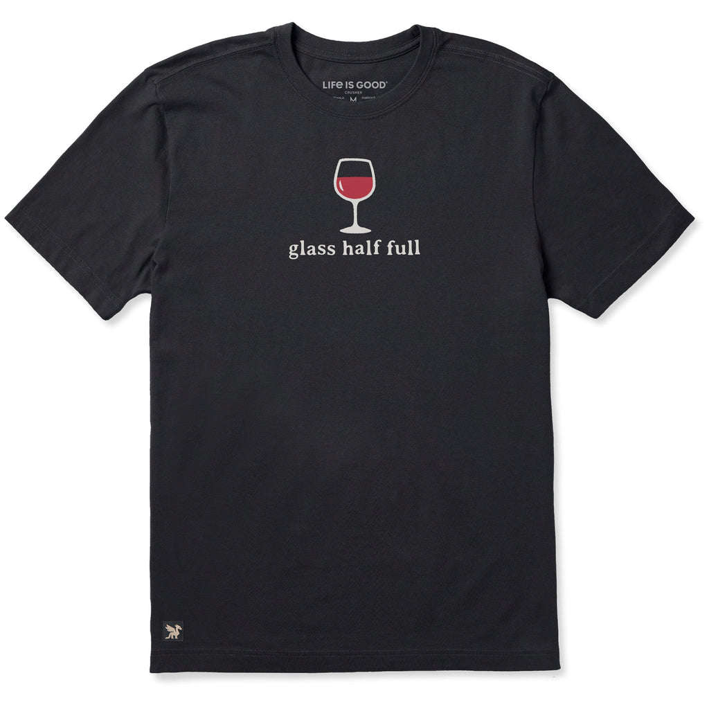 Men's Glass Half Full Short Sleeve Crusher Tee product image 1