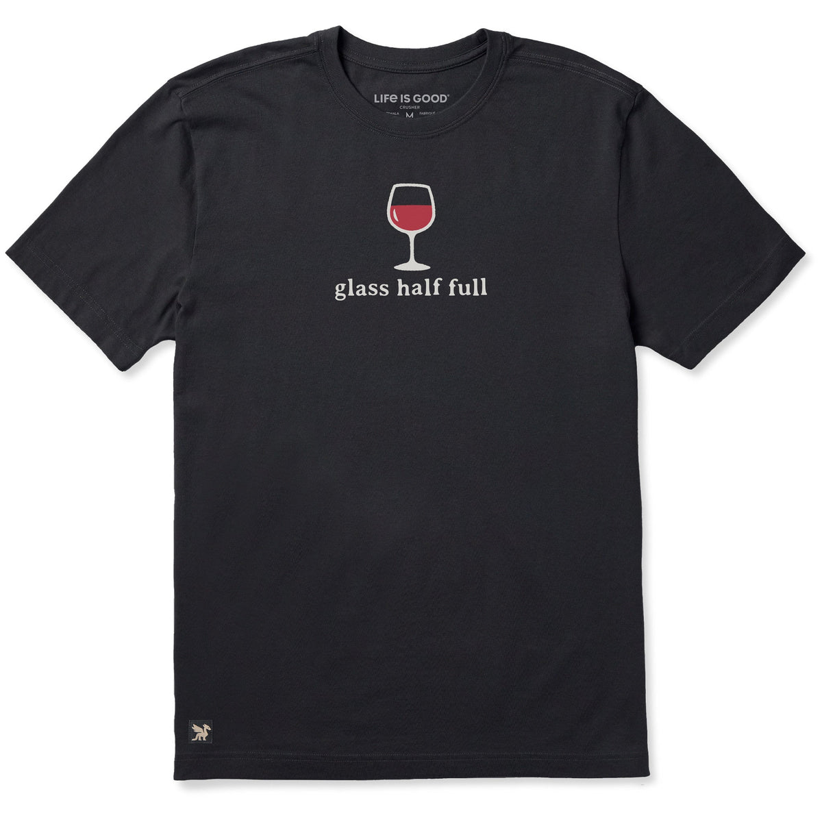 Men's Glass Half Full Short Sleeve Crusher Tee product image 1