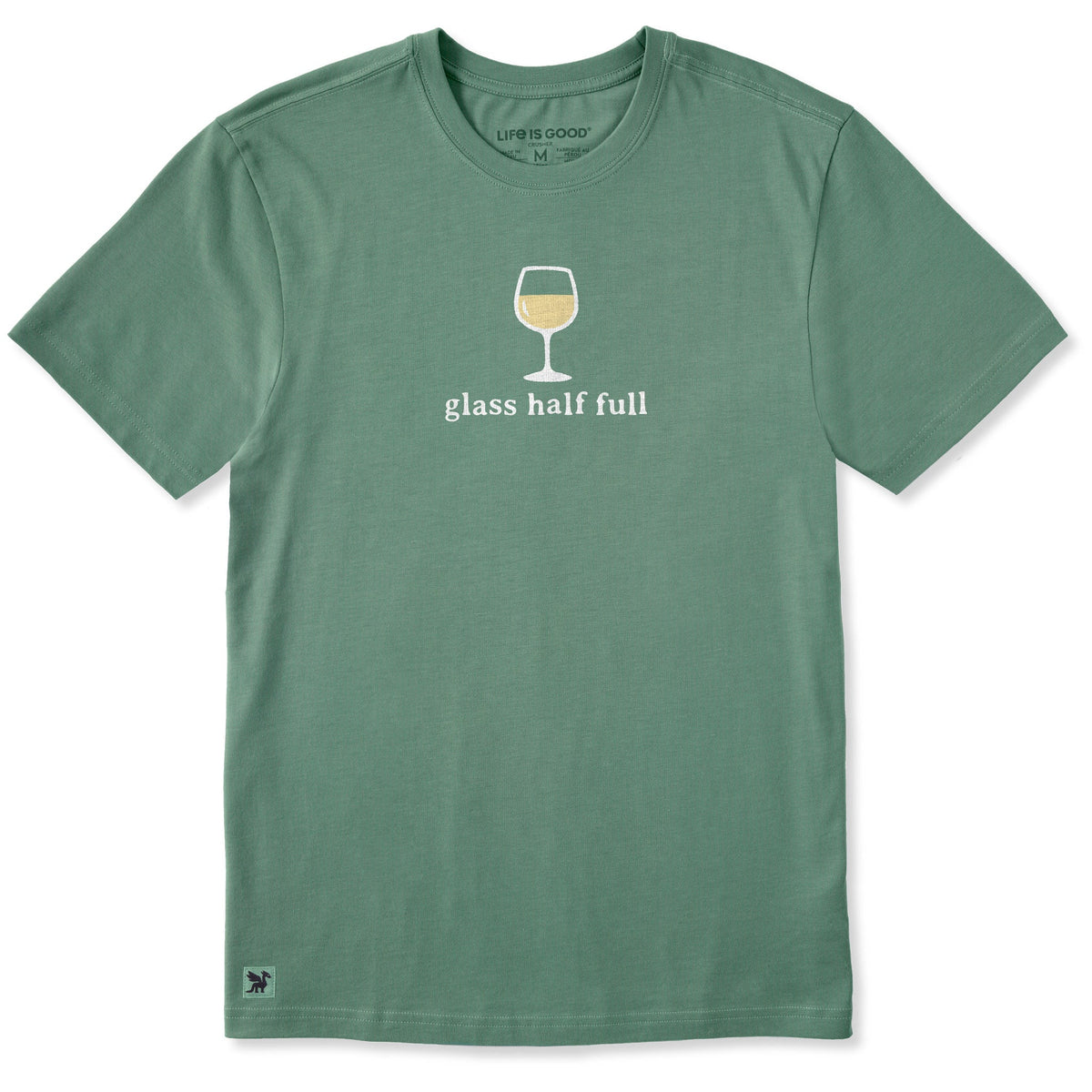 Men's Glass Half Full Short Sleeve Crusher Tee product image 3