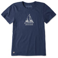 Women's Sailboat Lighthouse Short Sleeve Tee product image 1