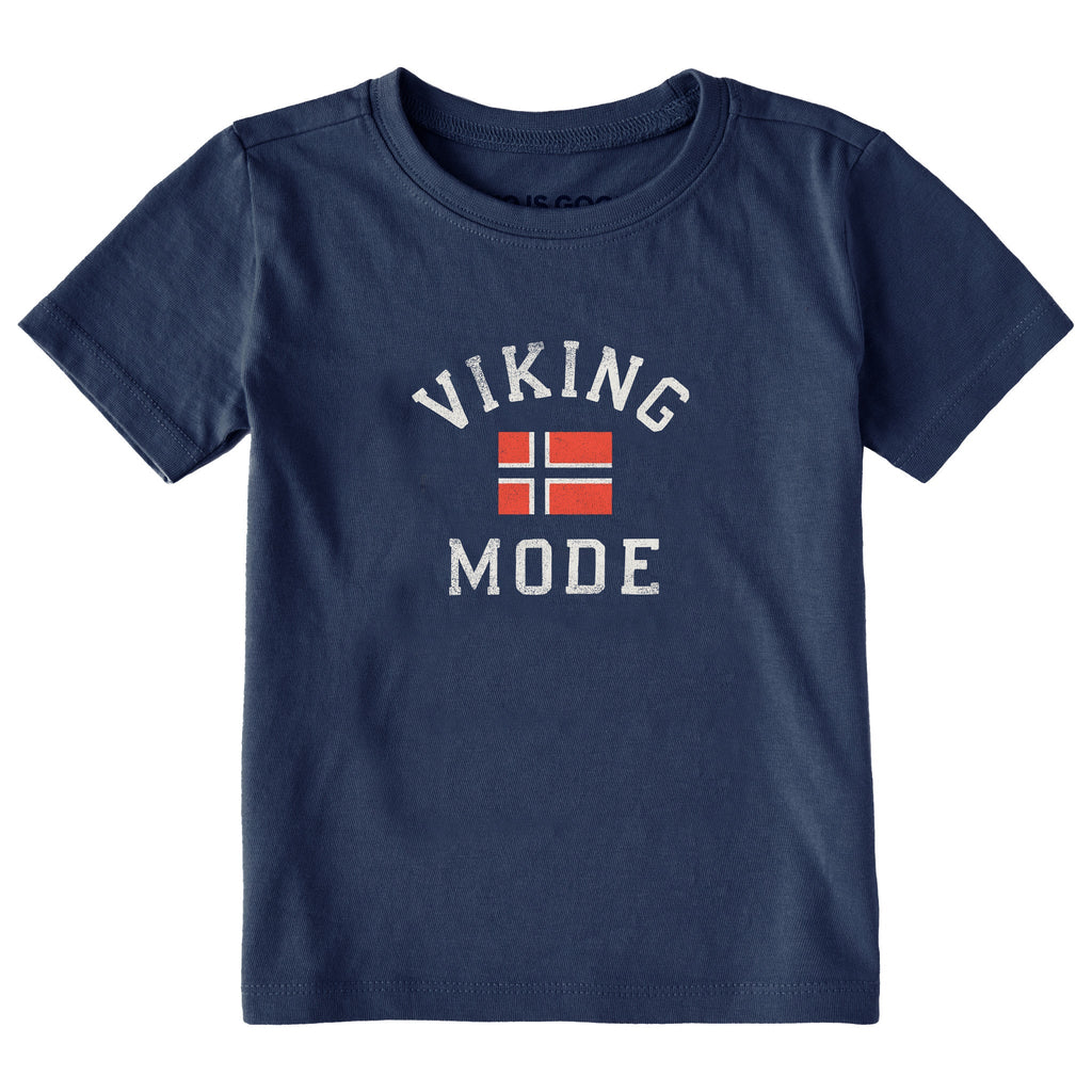 Toddler Viking Mode Short Sleeve Crusher Tee