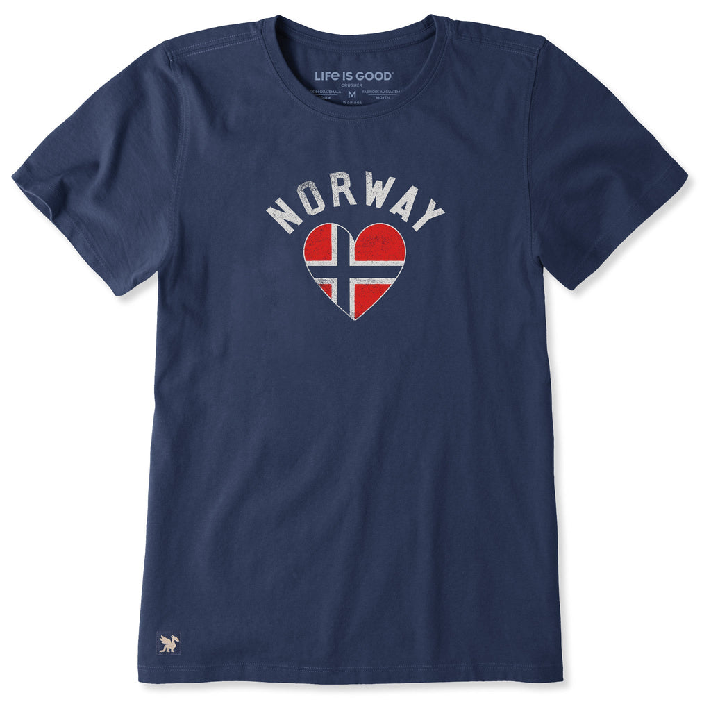 Women's Norway Heart Short Sleeve Crusher Tee