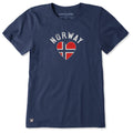 Women's Norway Heart Short Sleeve Crusher Tee