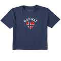 Women's Norway Heart Short Sleeve Crusher Boxy Tee