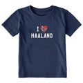 Toddler I Heart Haaland Short Sleeve Crusher Tee
