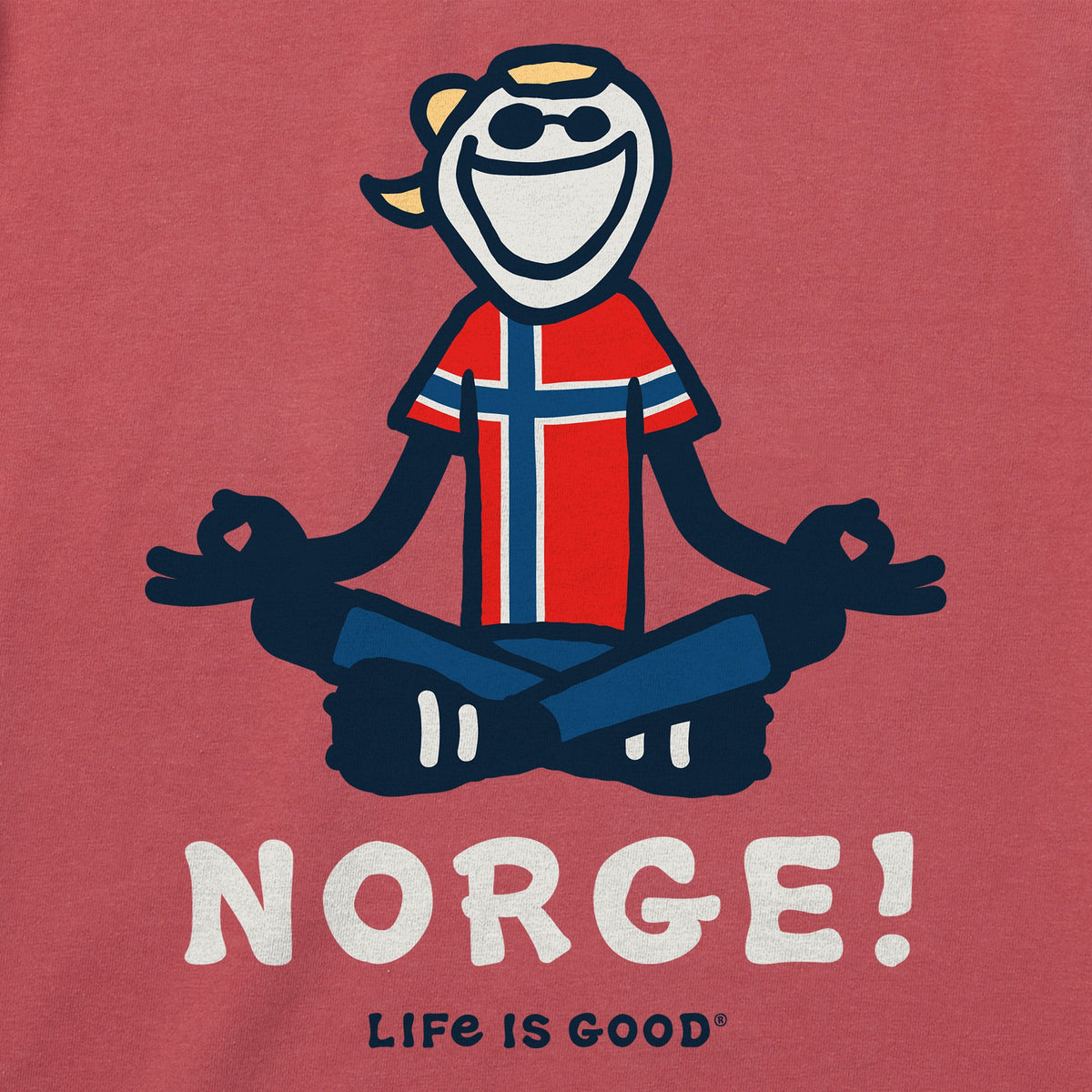Men's Jake Zen Soccer Norway Short Sleeve Crusher Tee