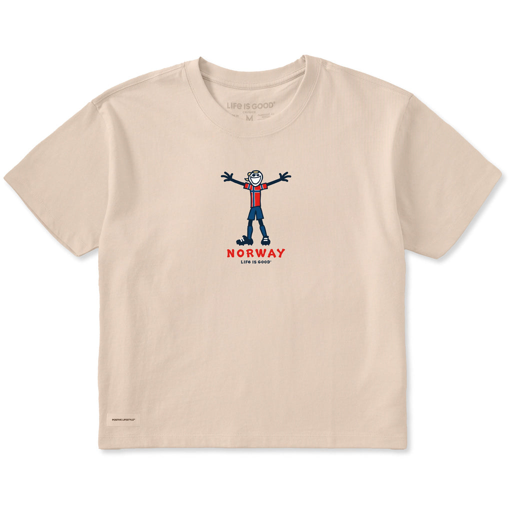 Women's Jake Soccer Norway Short Sleeve Crusher Boxy Tee