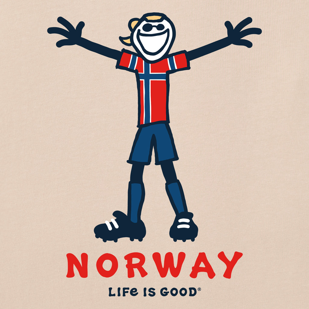 Women's Jake Soccer Norway Short Sleeve Crusher Boxy Tee