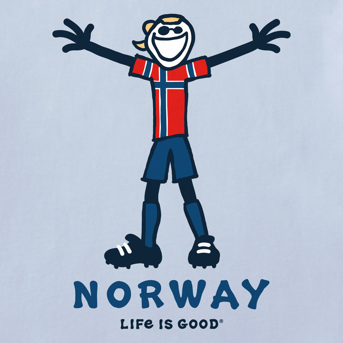 Women's Jake Soccer Norway Crusher-LITE Shrunken Tee